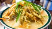 A bowl of yummy Thukpa (Noodle Soup)