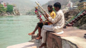 Guru Disciple by the Ganga