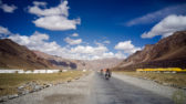 Riding on one of the highest Plains in the world